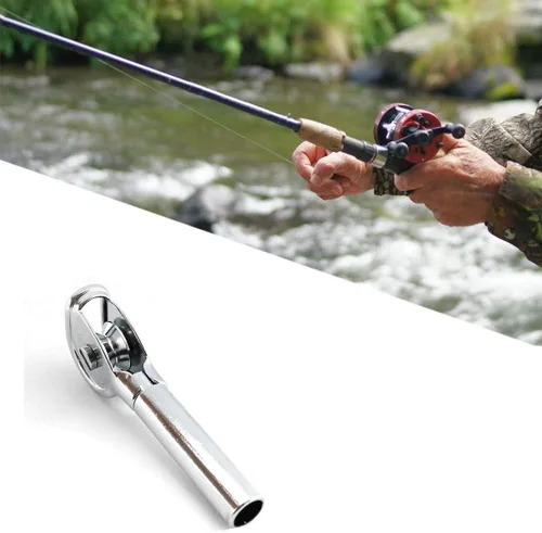 Miniatura 5 de heyous Guía de punta de rodillo de acero inoxidable, línea de rollo, punta de rodillo, piezas de repuesto para barco de mar, pesca Trolling, plata
