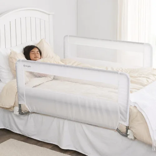 Miniatura 14 de Regalo Hideaway Barandilla de Cama Extra Larga de 54 Pulgadas, con Sistema de Seguridad de Anclaje Reforzado, Gris