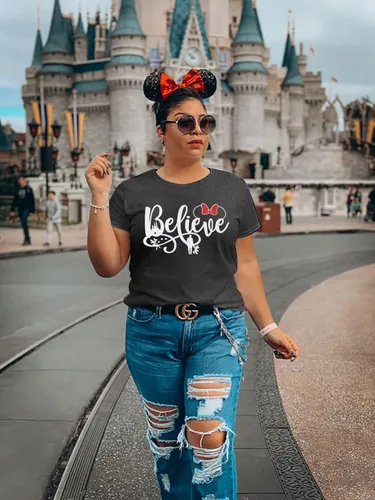Miniatura 2 de KIDDAD Magical Shirt for Women Castle Graphic Magic Kingdom Tshirt Family Vacation Tee Short Sleeve Tops