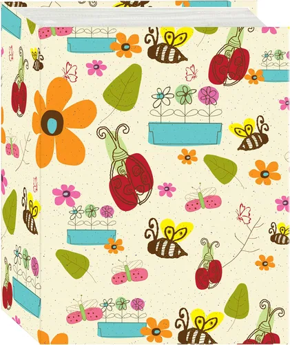 Pioneer Photo Albums - Álbum de fotos A4-100/D A4-100 Doodles, 100 bolsillos de 4 x 6 pulgadas