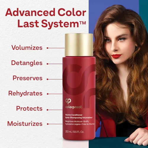 Miniatura 7 de Colorproof Sulfate-Free Volumizing Conditioner For Women Hydrating Conditioner With White Nectarine Scent Vegan and Color-Safe Formula Adds