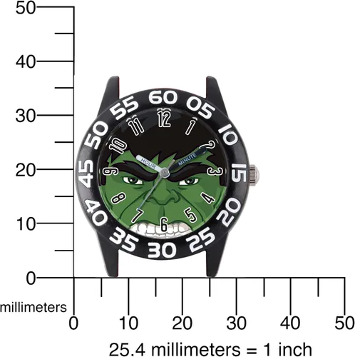 Miniatura 5 de Marvel Reloj de pulsera de nailon analógico de cuarzo para niños, Camo, Classic