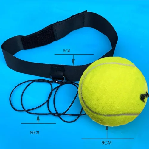 Miniatura 5 de Juego de diadema de pelota refleja de boxeo, diadema ajustable para fitness