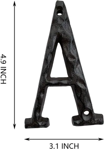 Miniatura 2 de Números de 5.5 pulgadas de hierro fundido para dirección de casa.