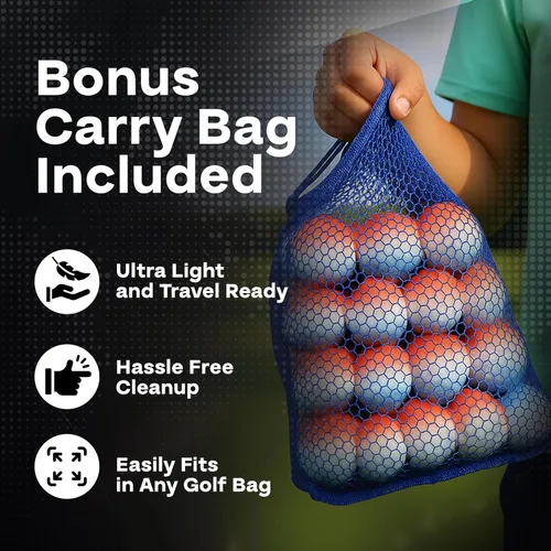 Miniatura 5 de Golfgen Foam Practice Golf Ball Set, Simulates Actual Ball Flight, Indoor and Outdoor Training Balls, Golf Training Balls