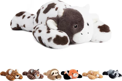 Miniatura 13 de Niuniu Daddy Animales de peluche con peso de ajolote azul de 24 pulgadas 5 libras para niños, adultos, niñas, niños, juguete de peluche gigante
