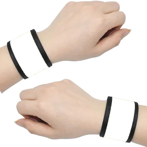 Miniatura 15 de Pulseras LED que brillan con luz para el brazo, bandas de muñeca intermitentes de alta visibilidad, luces de equipo de seguridad para ciclismo
