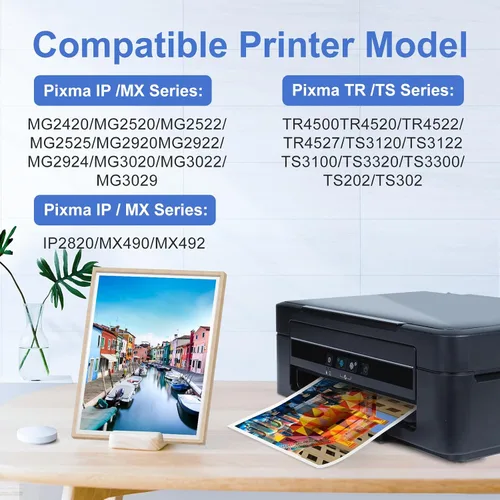 Miniatura 2 de myCartridge SUPRINT Cartucho de tinta de repuesto 245XL para Canon 245XL 246XL Combo Pack PG-245XL CL-246XL compatible con tinta Canon 245 y 246