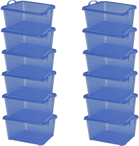 Miniatura 13 de Life Story - Paquete de 6 contenedores apilables de almacenamiento de uso ligero, organizador para el hogar de 55 cuartos, contenedores