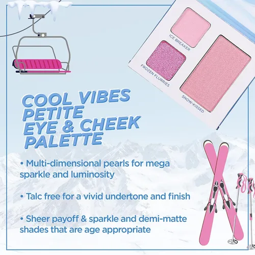 Miniatura 3 de Petite 'n Pretty Sparkle Storm - Set de Regalo de Maquillaje para Niños, Preadolescentes y Adolescentes - Paleta Cool Vibes para Ojos y Mejillas