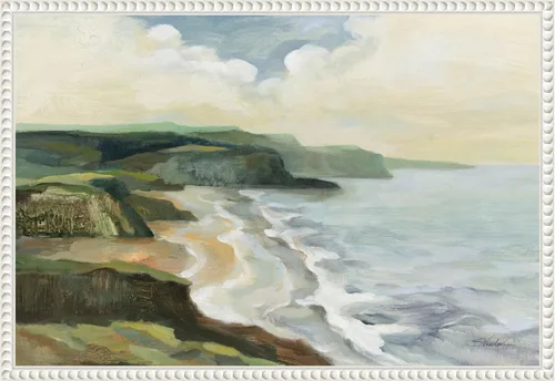 Amanti Art Lienzo enmarcado para pared, 16 x 23 pulgadas, Costa irlandesa de Silvia Vassileva, lienzo enmarcado para pared, obras de arte de Sylvie