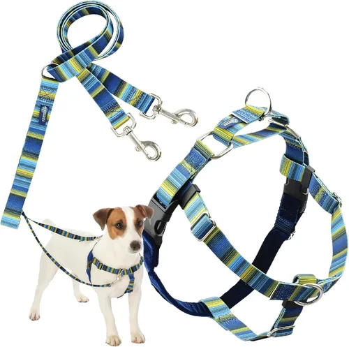 Miniatura 22 de 2 Hounds Design - Arnés para perro (libertad sin tirar), control ajustable, suave y cómodo para pasear perros fácilmente, para perros pequeños, Azul