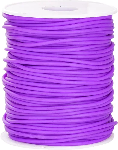 Miniatura 33 de Cable de tubo hueco de goma de 54 yardas, tubo de 0.079 pulgadas, cable de barbero para tejer con agujero de 0.039 pulgadas (0.039 in), protector