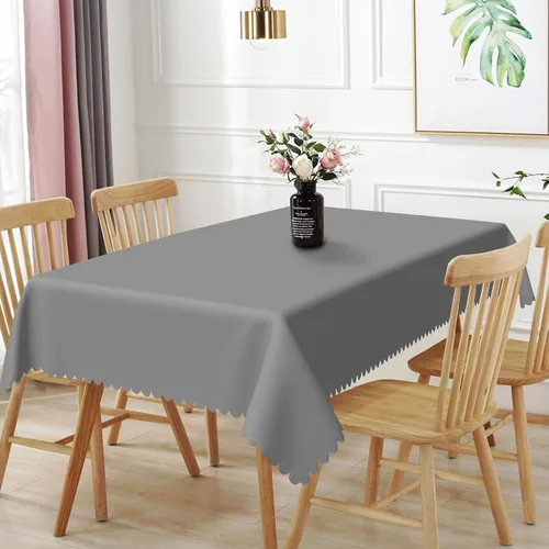 Miniatura 16 de 52x70inches Apple Green Tablecloth Heavy Duty Washable Polyester Fabric Table Cloth Rectangular Solid Color Table Cover for Kitchen Dining Room