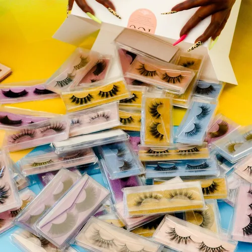 Miniatura 5 de Paquete de pestañas mixtas al por mayor, pestañas de visón sintético 3D, 5 estilos, 50 pares de pestañas de volumen esponjoso, aspecto natural