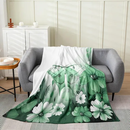 Miniatura 27 de Erosebridal Manta de abeja de 40 x 50 pulgadas, manta de sherpa cálida con estampado de animales 3D para sofá de cama, manta de microfibra suave