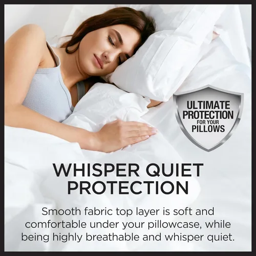 Miniatura 6 de Protect-A-Bed AllerZip - Funda de colchón con cremallera, tamaño King, a prueba de chinches y ácaros del polvo, protector de colchón de seis caras