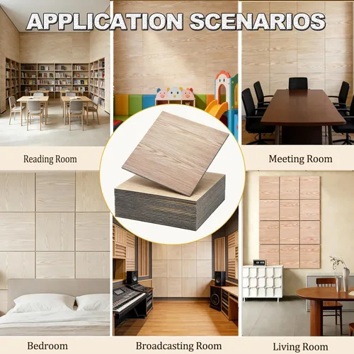 Miniatura 8 de Paneles de espuma a prueba de sonido para paredes: decoración de pared para despegar y pegar, paneles acústicos para decoración del hogar, paneles