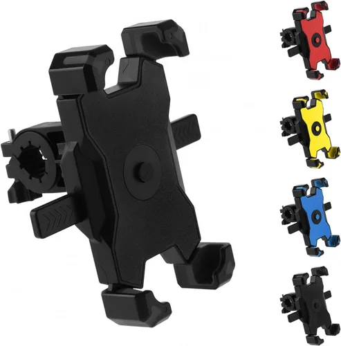 Miniatura 8 de Soporte universal para teléfono para bicicleta, compatible con teléfonos inteligentes de 4.7 a 6.8 pulgadas, ajustable, a prueba de golpes, fácil