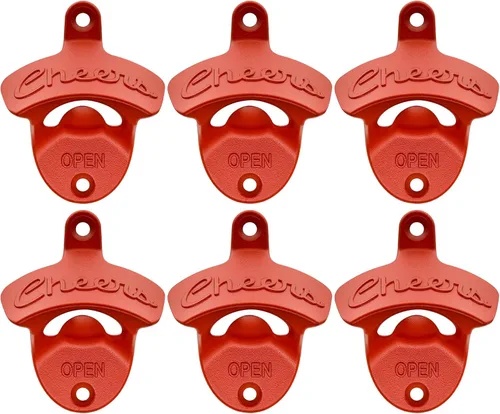 Miniatura 10 de Abridor de botellas de estilo antiguo, abridor de tapa de cerveza montado en la pared, regalo de salud, abrebotellas de soda de cobre antiguo
