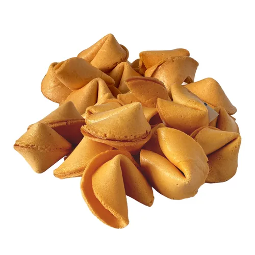52USA Fortune Cookies - 50 unidades envueltas individualmente a granel, sabor vainilla crujiente y divertidas galletas Misfortune de 8 onzas, hechas
