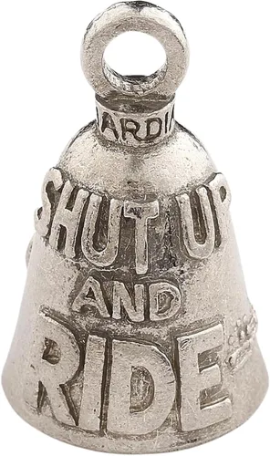 Miniatura 26 de Guardian Bell Good Luck Bell w/Keyring & Black Velvet Bag Motorcycle Bell Lead-Free Pewter Made in USA Phoenix Biker