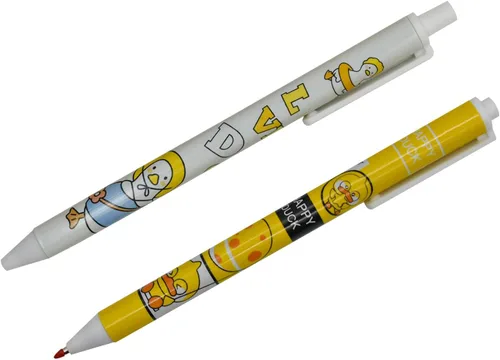 Miniatura 2 de 12 bolígrafos de gel retráctiles con diseño de animales de dibujos animados, bonitos bolígrafos de gel retráctiles Kawaii, tinta negra