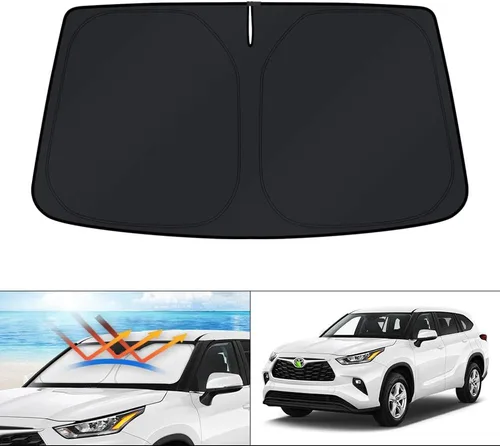 Miniatura 222 de KUST - Parasol plegable para parabrisas para Ford Ranger, accesorios 2019-2025 2026, parasol personalizado para ventana, protector solar plegable