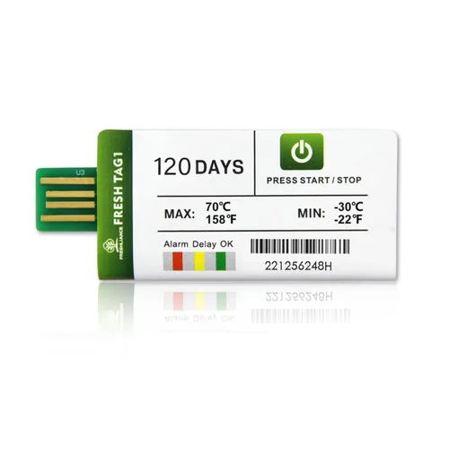 Miniatura 11 de Freshliance - Registrador de datos de temperatura desechable USB con 30000 puntos, informes PDF CSV automáticos de alta precisión, 7 días de uso