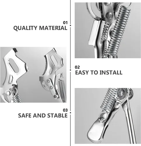 Miniatura 7 de VANZACK Soporte de bicicleta para bicicleta Kickstand de hierro para reparación de bicicletas de 20/24 pulgadas