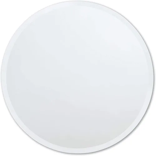 Better Bevel - Espejo redondo sin marco, espejo de pared de baño circular de 30 pulgadas de diámetro con borde biselado Redondo - Borde biselado