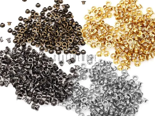 Miniatura 5 de CRAFTMEMORE Ojales de identificación de 1/8 de pulgada, agujero de 0.118 pulgadas, ojal trasero para núcleos de cuentas, ropa, cuero, lona, 200