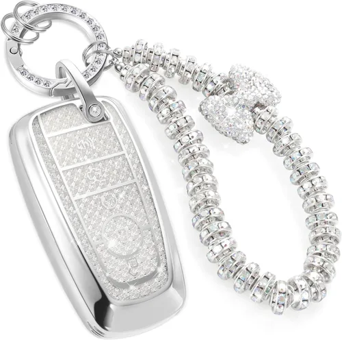 Miniatura 63 de Funda para llavero Buick con llavero de pulsera de circonita de moda, diseño de diamantes encantadores funda suave para Avenir Envision Encore Chevy