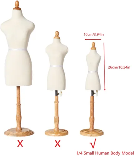Miniatura 2 de Fdit Torso de costura de maniquí, diseño de modista profesional pinable para mujer, formas femeninas para exhibición de ropa