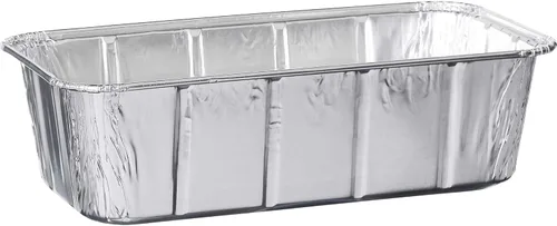 Miniatura 12 de PLASTICPRO Paquete de 25 moldes desechables de aluminio para preparar comidas, utensilios de cocina perfectos para hornear pasteles, pan, pastel