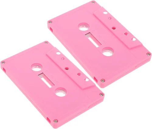 Miniatura 10 de Mikinona 2 cintas de casete vacías retro para decoración de música, casetes de decoración de fiesta, caja de almacenamiento de bricolaje Azul