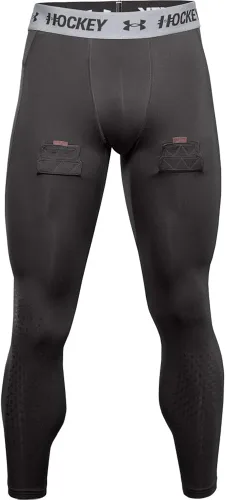 Miniatura 4 de Under Armour - Leggings de compresión de hockey para hombre