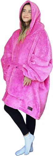 Miniatura 51 de Tirrinia Sudadera Manta de Gran Tamaño con Capucha, Mantas Sherpa Esponjosas Vestibles, Manta Sudadera Reversible y Acogedora, Regalo para Adultos #