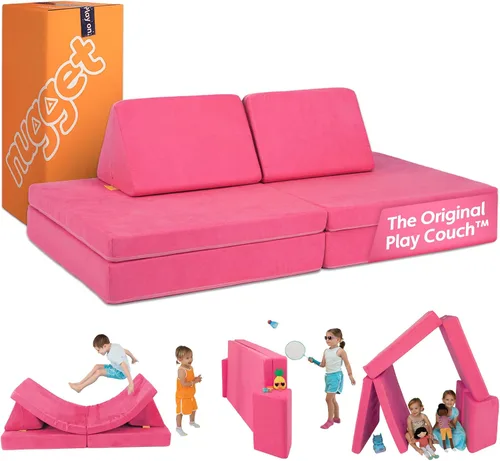 Miniatura 12 de Nugget - El sofá de juego original para niños - Sofá modular de espuma infantil para sala de juegos, imaginación y juego creativo de extremos Bambú