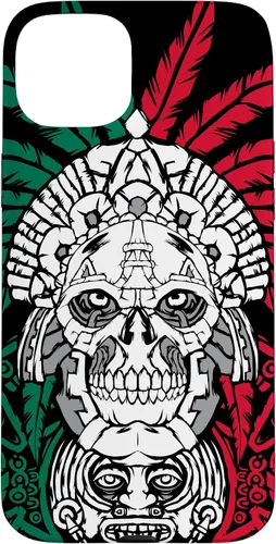 Miniatura 9 de iPhone 11 Pro Max Aztec Warrior Skull - Ancestros mexicanos - Funda de raíces mexicanas