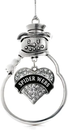 Miniatura 150 de Inspired Silver - Big Sis - Adorno de Navidad plateado - Adorno de árbol de Navidad con dije de corazón con circonita cúbica - Decoración colgante