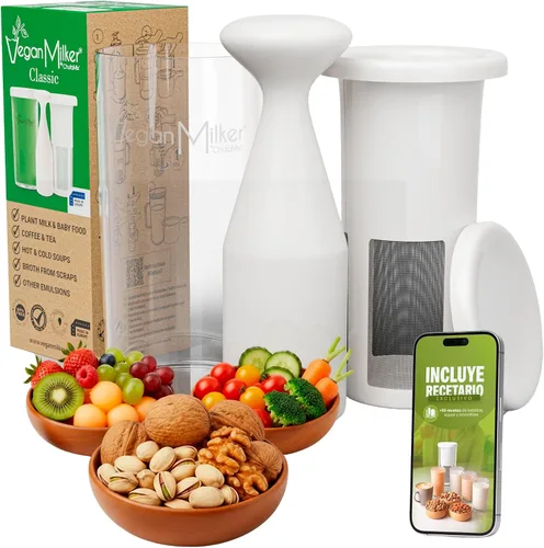 Vegan Milker by Chufamix, herramienta de cocina para hacer leches vegetales (máquina de soja, arroz, avena y leche de nueces) o café (de granos
