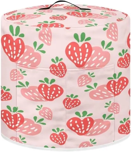 Miniatura 25 de GLENLCWE Funda para olla a presión de esqueleto de sangre roja para olla arrocera de 3 cuartos de galón, cubierta antipolvo de Halloween, cubierta