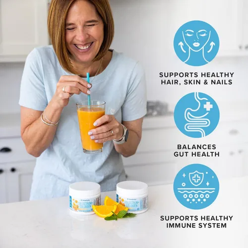 Miniatura 3 de Polvo de proteína de péptido de colágeno de calostro hidrolizado hidromelocotón para la salud intestinal, la piel y el sistema inmunológico 0.04