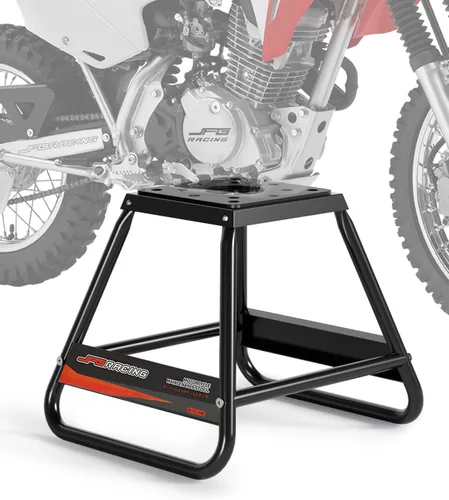 JFG RACING Soporte para moto de motocross, universal desmontable recubierto en polvo antideslizante de acero para fuera de carretera MX de alta Negro