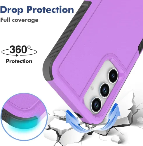 Miniatura 85 de Jeylly Compatible con Samsung Galaxy A22 5G Funda, Funda Samsung A22 5G con 2pcs protectores de pantalla de vidrio templado