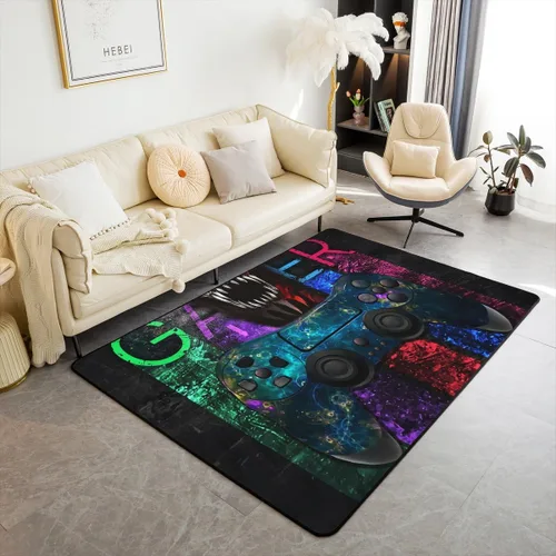Miniatura 22 de Erosebridal Cowboys - Alfombra antideslizante de 3 x 5 pies, alfombra de caballos occidentales, tapete decorativo para interiores, montañas