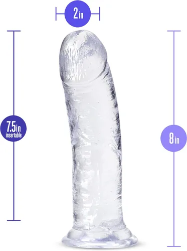 Miniatura 3 de Blush B Yours Plus Roar N' Ride - Consolador realista de 8 pulgadas, suave hecho a mano para juego anal, coño y pegging para adultos, juguete sexual