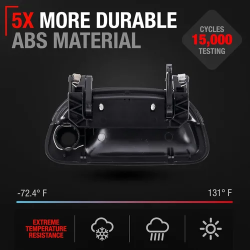 Miniatura 3 de T1A Reemplazo del conjunto de la manija del portón trasero – Compatible con modelos Ford F-250, F-350, F-450, F-550 Super Duty 1997-2007 – Negro