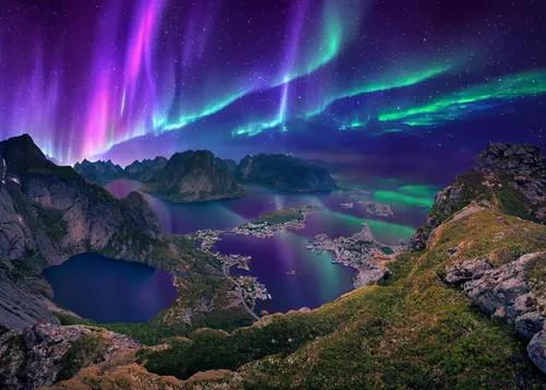 Miniatura 6 de Playjig's Ireland Puzzle: 1000 piezas con un arco iris sobre los acantilados de Moher, Munster, Irlanda